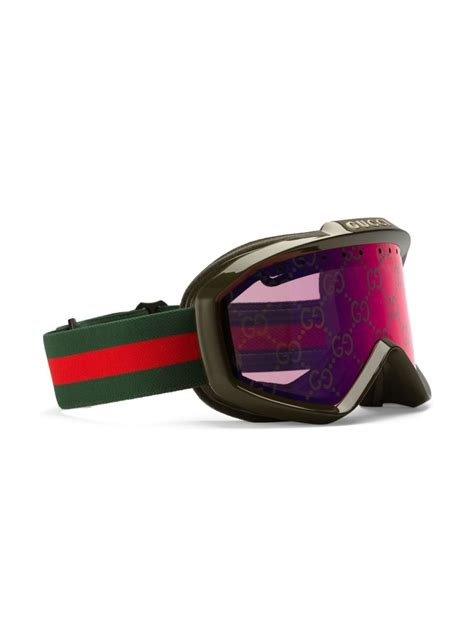 gucci print ski mask|Gucci guccissima ski goggles.